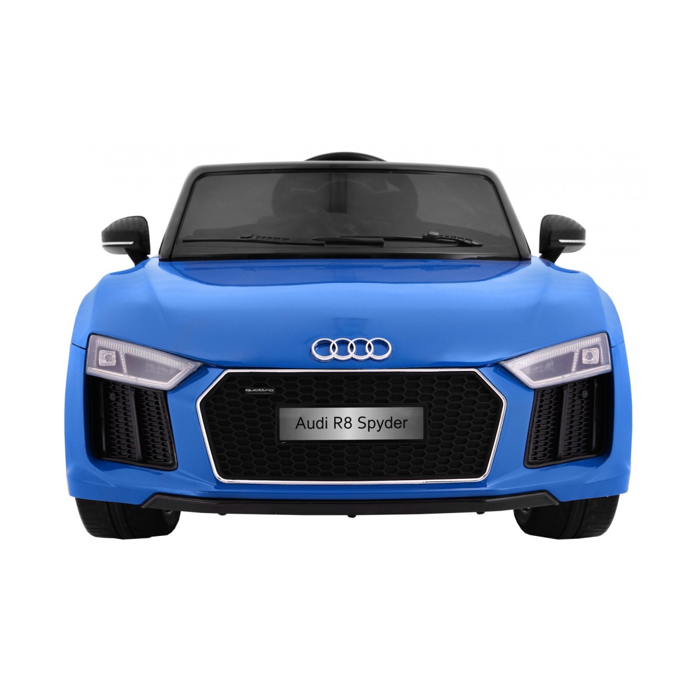 Audi R8 Spyder na batériu Lakovaný Modrý + Ovládač + EVA + Pomalý štart + Rádio MP3 + LED