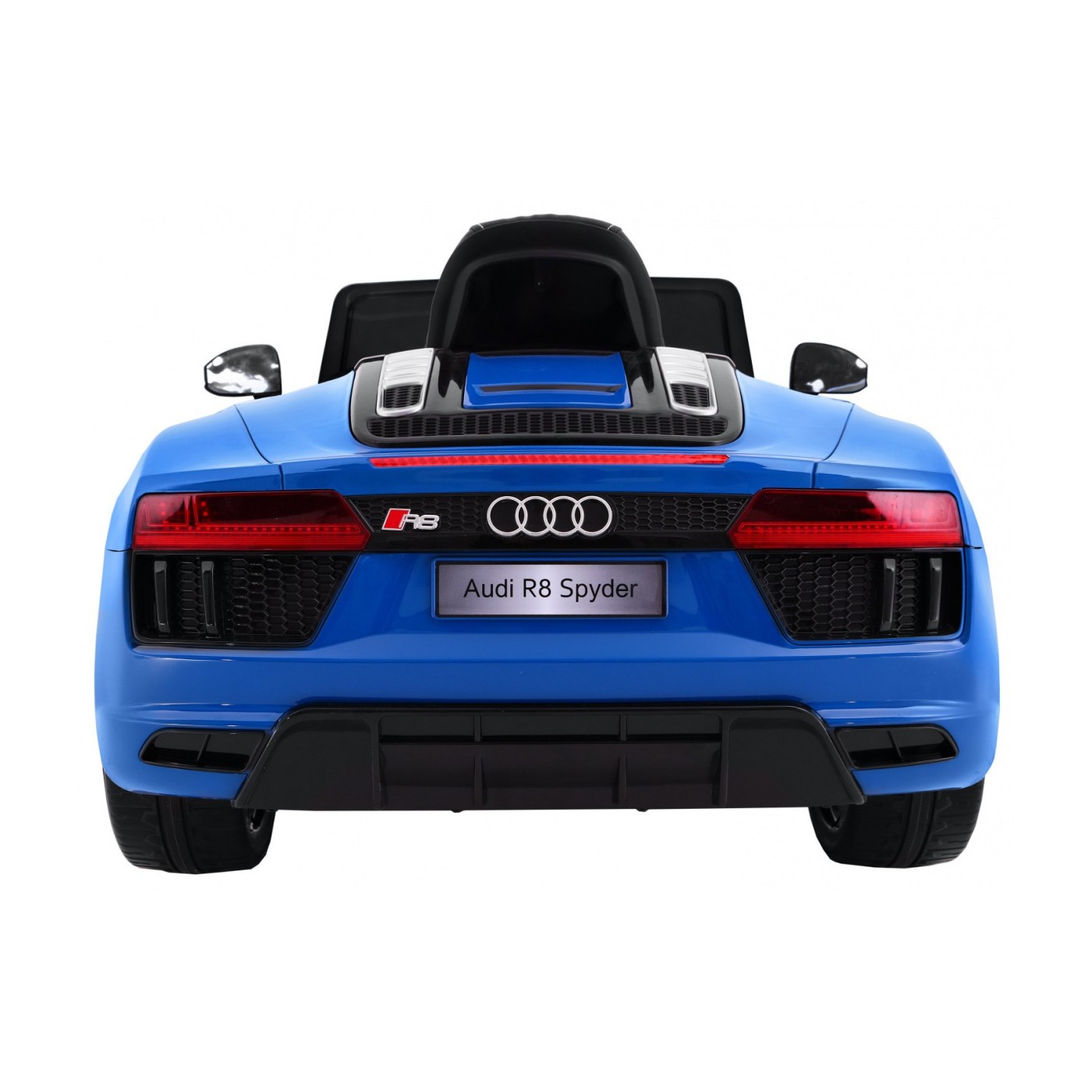 Audi R8 Spyder na batériu Lakovaný Modrý + Ovládač + EVA + Pomalý štart + Rádio MP3 + LED