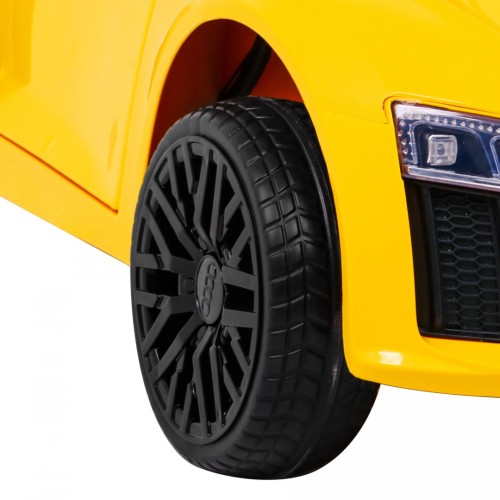 Audi R8 na batériu pre deti Žltý + Ovládač + EVA + Pomalý štart + MP3 LED