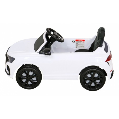 Audi RS Q8 Autíčko na batériu Biely + Ovládač + Pomalý štart + EVA + LED + MP3 USB