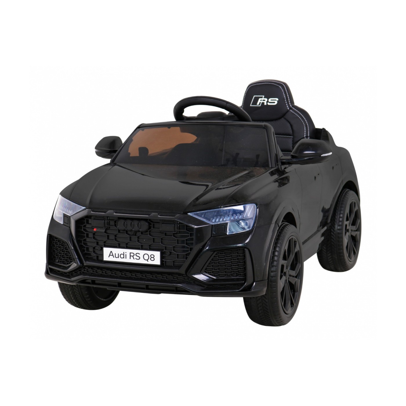 Audi RS Q8 Autíčko na batériu Čierny + Ovládač + Pomalý štart + EVA + LED + MP3 USB