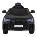 Audi RS Q8 Autíčko na batériu Čierny + Ovládač + Pomalý štart + EVA + LED + MP3 USB