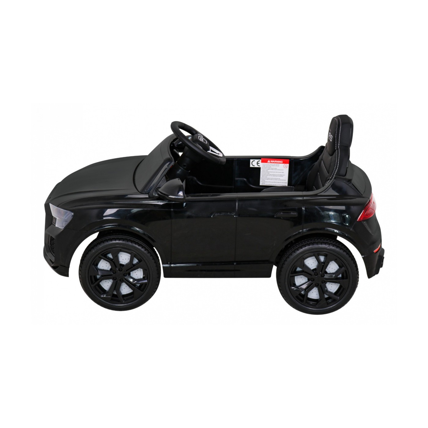 Audi RS Q8 Autíčko na batériu Čierny + Ovládač + Pomalý štart + EVA + LED + MP3 USB