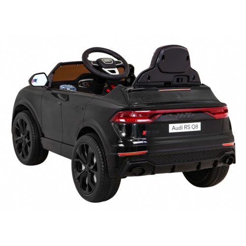 Audi RS Q8 Autíčko na batériu Čierny + Ovládač + Pomalý štart + EVA + LED + MP3 USB