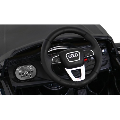 Audi RS Q8 Autíčko na batériu Čierny + Ovládač + Pomalý štart + EVA + LED + MP3 USB