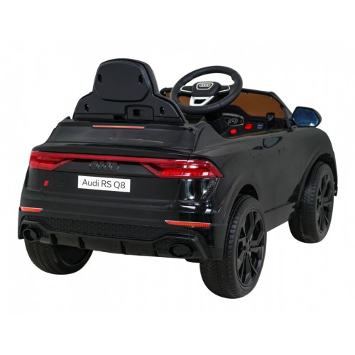 Audi RS Q8 Autíčko na batériu Čierny + Ovládač + Pomalý štart + EVA + LED + MP3 USB