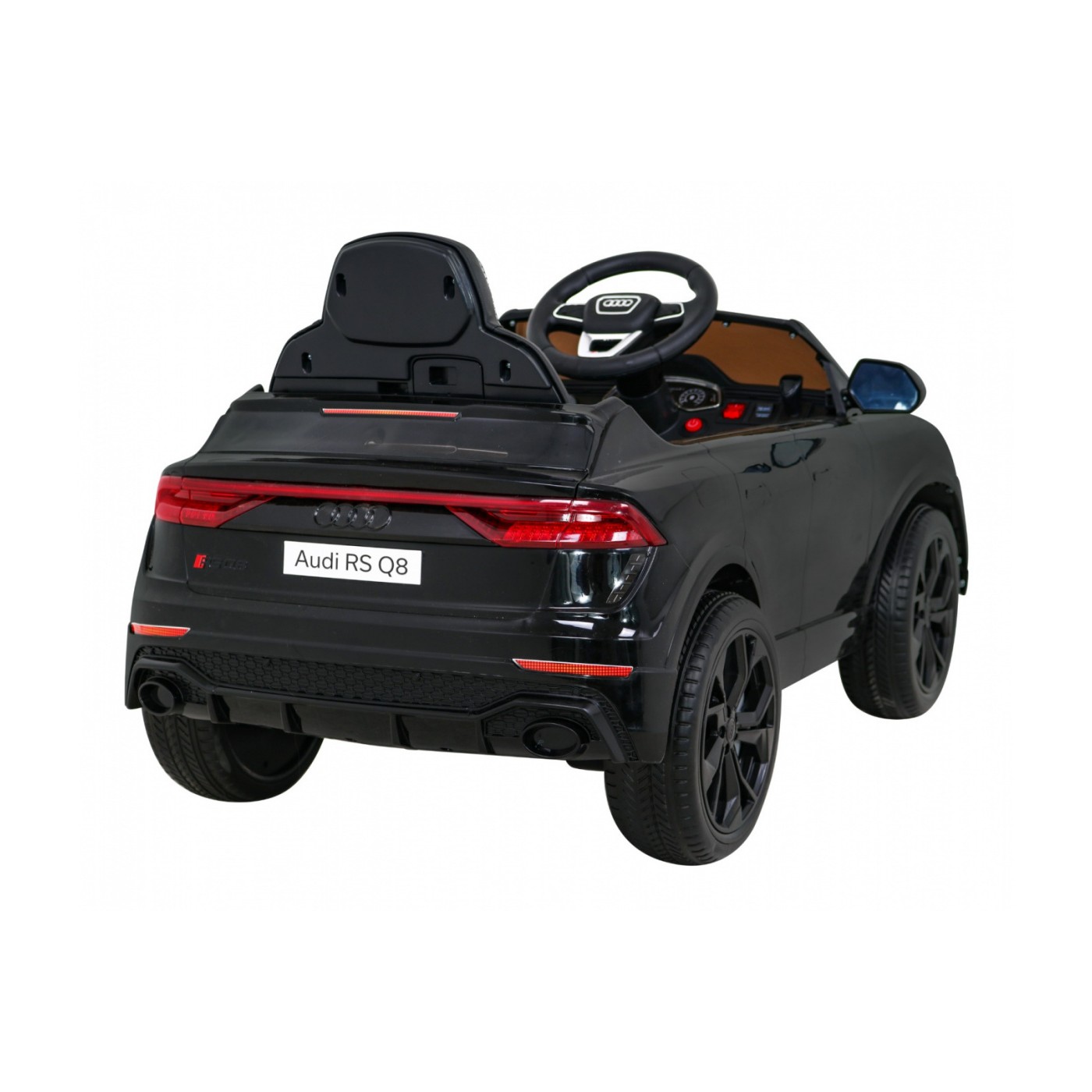 Audi RS Q8 Autíčko na batériu Čierny + Ovládač + Pomalý štart + EVA + LED + MP3 USB