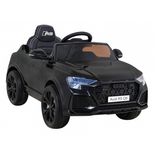 Audi RS Q8 Autíčko na batériu Čierny + Ovládač + Pomalý štart + EVA + LED + MP3 USB