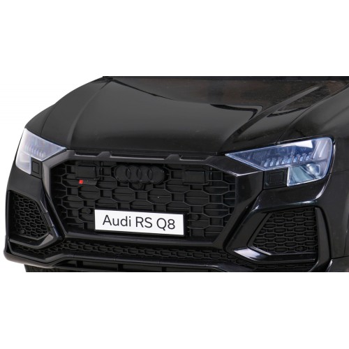 Audi RS Q8 Autíčko na batériu Čierny + Ovládač + Pomalý štart + EVA + LED + MP3 USB