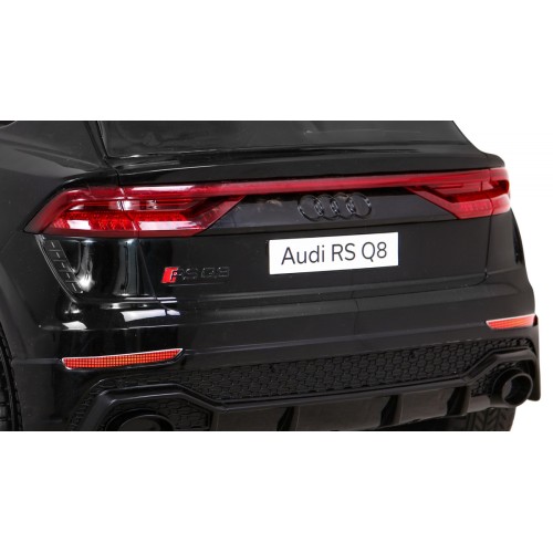 Audi RS Q8 Autíčko na batériu Čierny + Ovládač + Pomalý štart + EVA + LED + MP3 USB