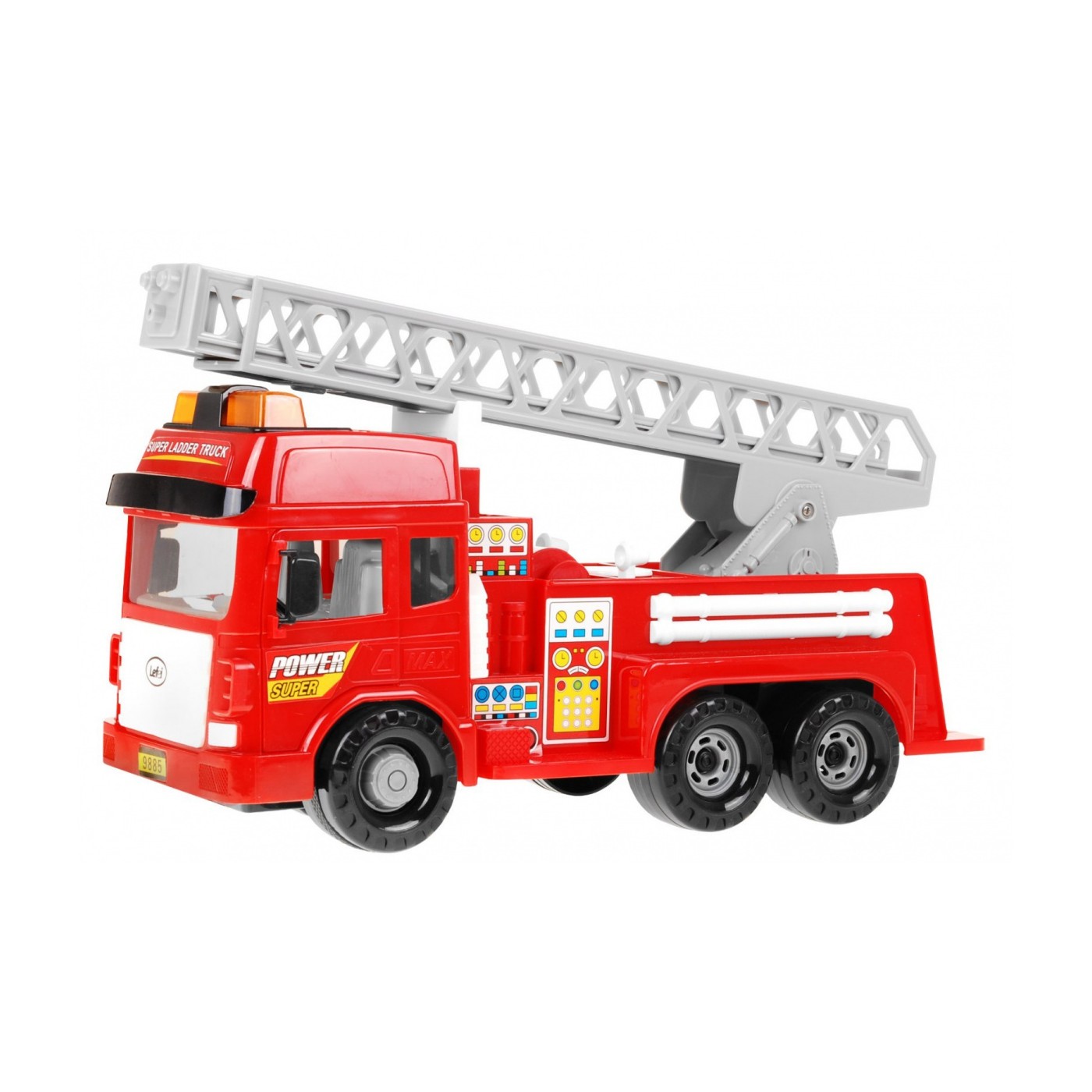 Interaktívne požiarnicke autíčko pre deti 3+ Auto s rebríkom + Pohyblivé časti + Zvuky Svetlá