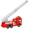 Interaktívne požiarnicke autíčko pre deti 3+ Auto s rebríkom + Pohyblivé časti + Zvuky Svetlá