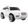 Auto na batériu Bentley Bentayga pre deti Biely + Kolesá EVA + Rádio MP3 + Ovládač