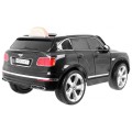 Auto na batériu Bentley Bentayga pre deti Čierny + Kolesá EVA + Rádio MP3 + Ovládač