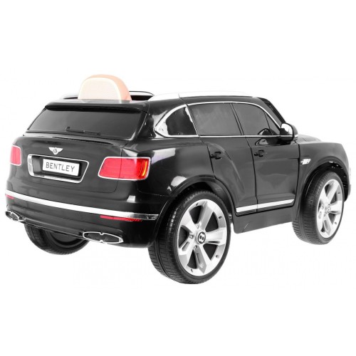 Auto na batériu Bentley Bentayga pre deti Čierny + Kolesá EVA + Rádio MP3 + Ovládač