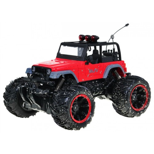 Autíčko Terénne Jeep R C 2 4G 1 16 Červený