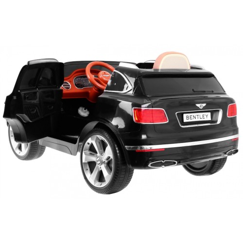 Auto na batériu Bentley Bentayga pre deti Čierny + Kolesá EVA + Rádio MP3 + Ovládač