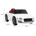 Auto na batériu Bentley EXP 12 pre deti Biely + Ovládač + Otváracie dvere + Elegantný vzhľad