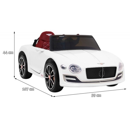 Auto na batériu Bentley EXP 12 pre deti Biely + Ovládač + Otváracie dvere + Elegantný vzhľad