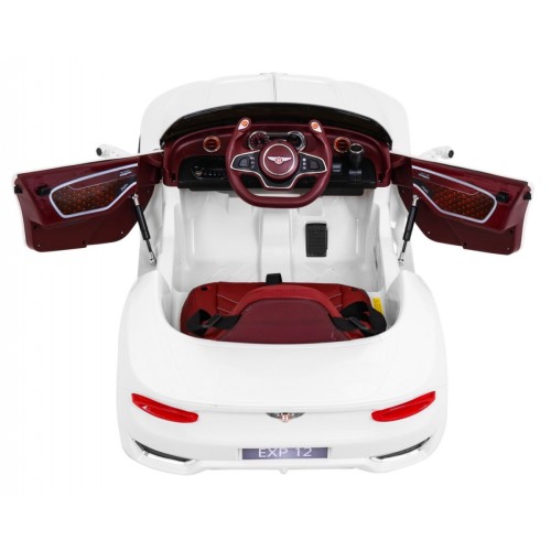 Auto na batériu Bentley EXP 12 pre deti Biely + Ovládač + Otváracie dvere + Elegantný vzhľad