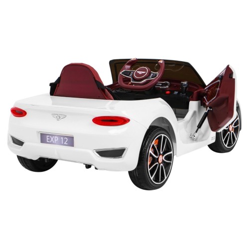 Auto na batériu Bentley EXP 12 pre deti Biely + Ovládač + Otváracie dvere + Elegantný vzhľad