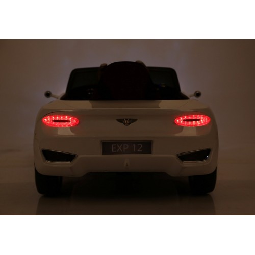 Auto na batériu Bentley EXP 12 pre deti Biely + Ovládač + Otváracie dvere + Elegantný vzhľad
