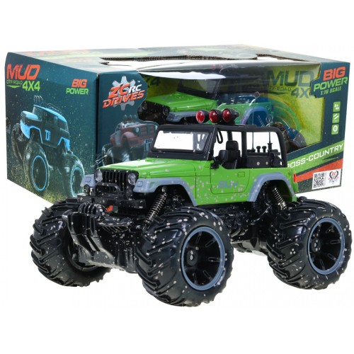 Autíčko Terénne Jeep R C 2 4G 1 16 Zelený