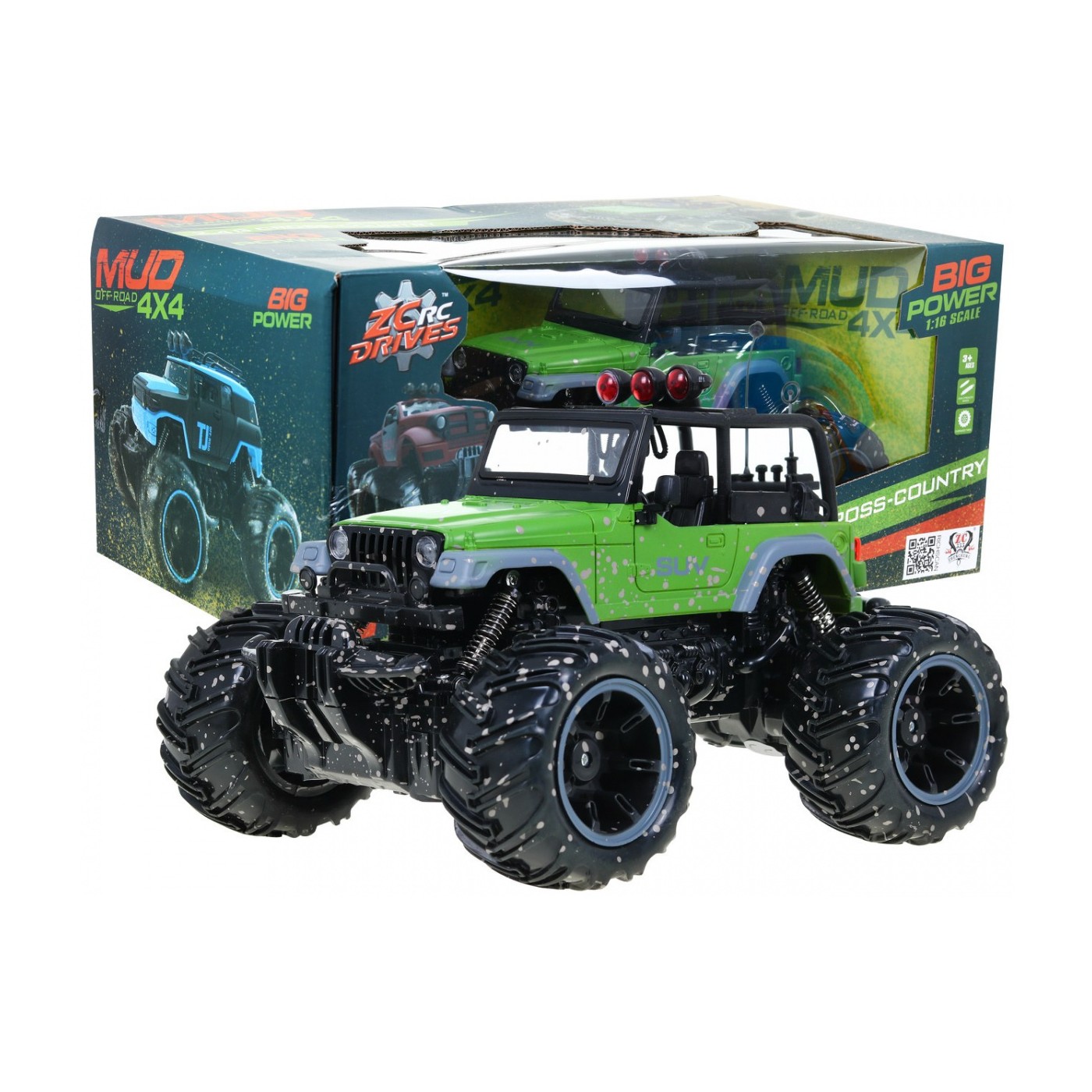 Autíčko Terénne Jeep R C 2 4G 1 16 Zelený
