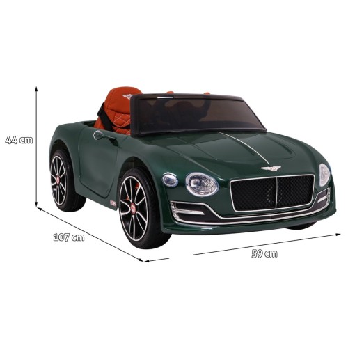 Auto na batériu Bentley EXP 12 pre deti Zelený + Ovládač + Otváracie dvere + Elegantný vzhľad