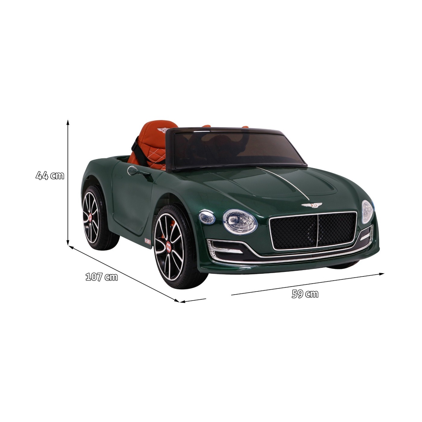 Auto na batériu Bentley EXP 12 pre deti Zelený + Ovládač + Otváracie dvere + Elegantný vzhľad