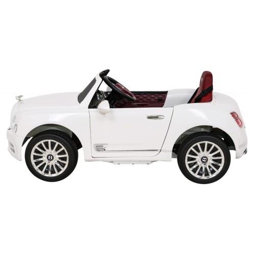 Bentley Mulsanne na batériu Biely + Ovládač + EVA + Pomalý štart + MP3 USB + LED