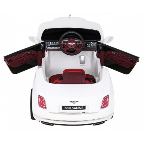 Bentley Mulsanne na batériu Biely + Ovládač + EVA + Pomalý štart + MP3 USB + LED