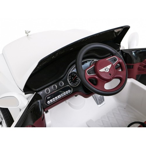 Bentley Mulsanne na batériu Biely + Ovládač + EVA + Pomalý štart + MP3 USB + LED