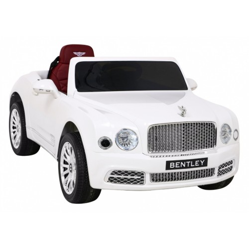 Bentley Mulsanne na batériu Biely + Ovládač + EVA + Pomalý štart + MP3 USB + LED