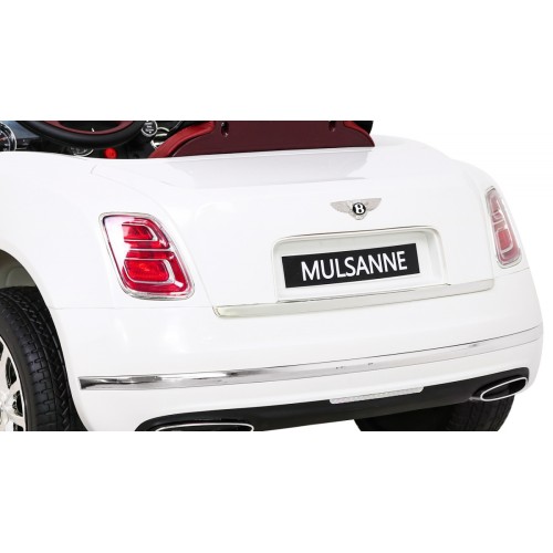 Bentley Mulsanne na batériu Biely + Ovládač + EVA + Pomalý štart + MP3 USB + LED