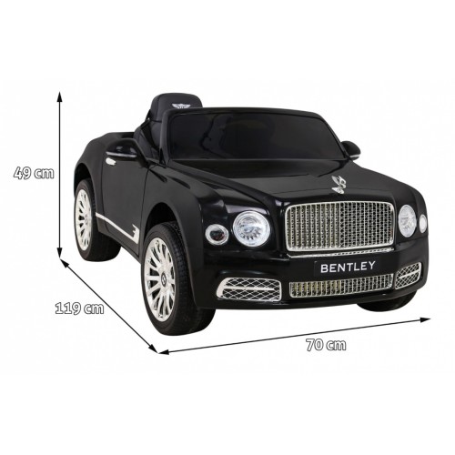 Bentley Mulsanne na batériu Čierny + Ovládač + EVA + Pomalý štart + MP3 USB + LED