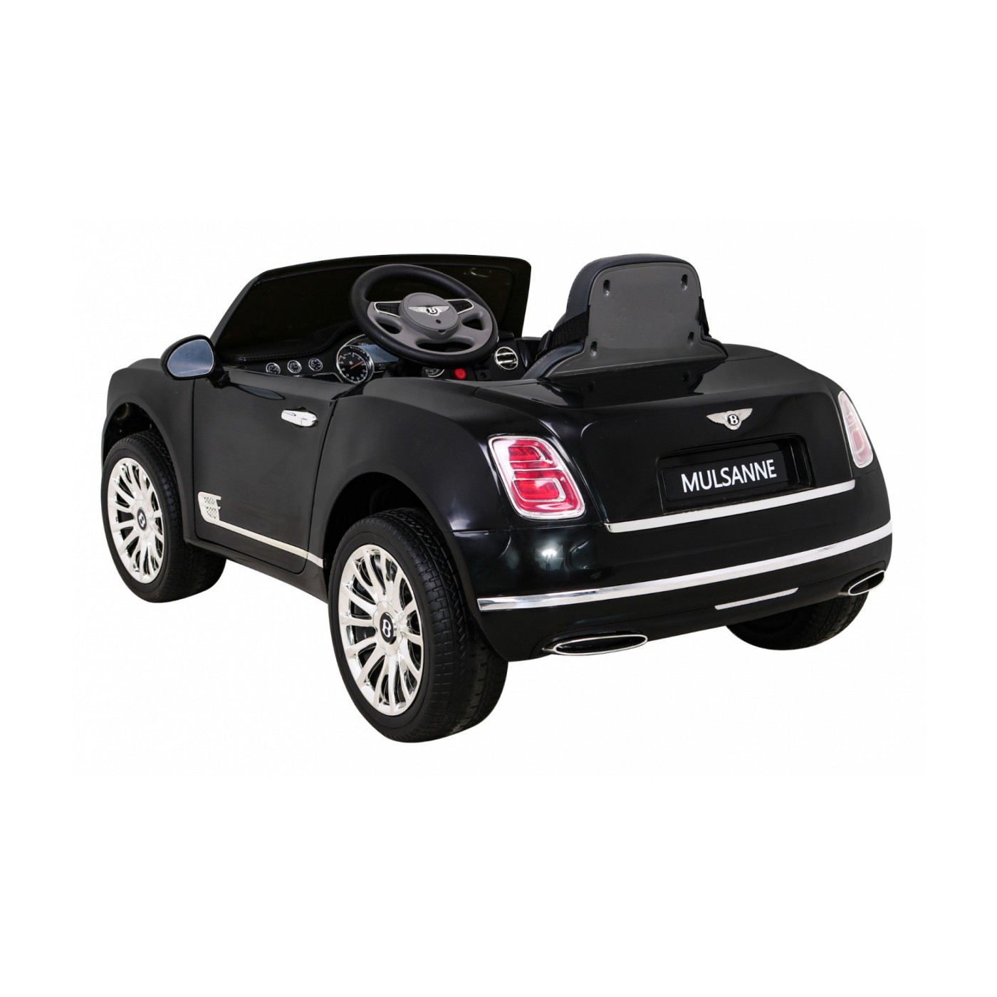 Bentley Mulsanne na batériu Čierny + Ovládač + EVA + Pomalý štart + MP3 USB + LED