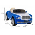 Bentley Mulsanne na batériu Modrý + Ovládač + EVA + Pomalý štart + MP3 USB + LED