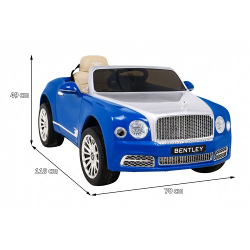 Bentley Mulsanne na batériu Modrý + Ovládač + EVA + Pomalý štart + MP3 USB + LED