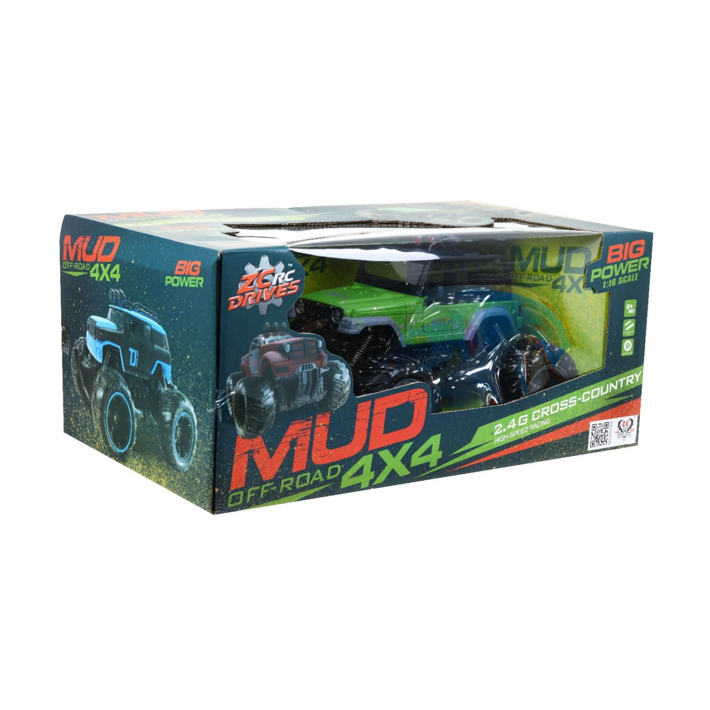 Autíčko Terénne Jeep R C 2 4G 1 16 Zelený