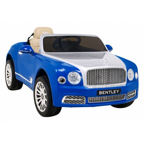 Bentley Mulsanne na batériu Modrý + Ovládač + EVA + Pomalý štart + MP3 USB + LED