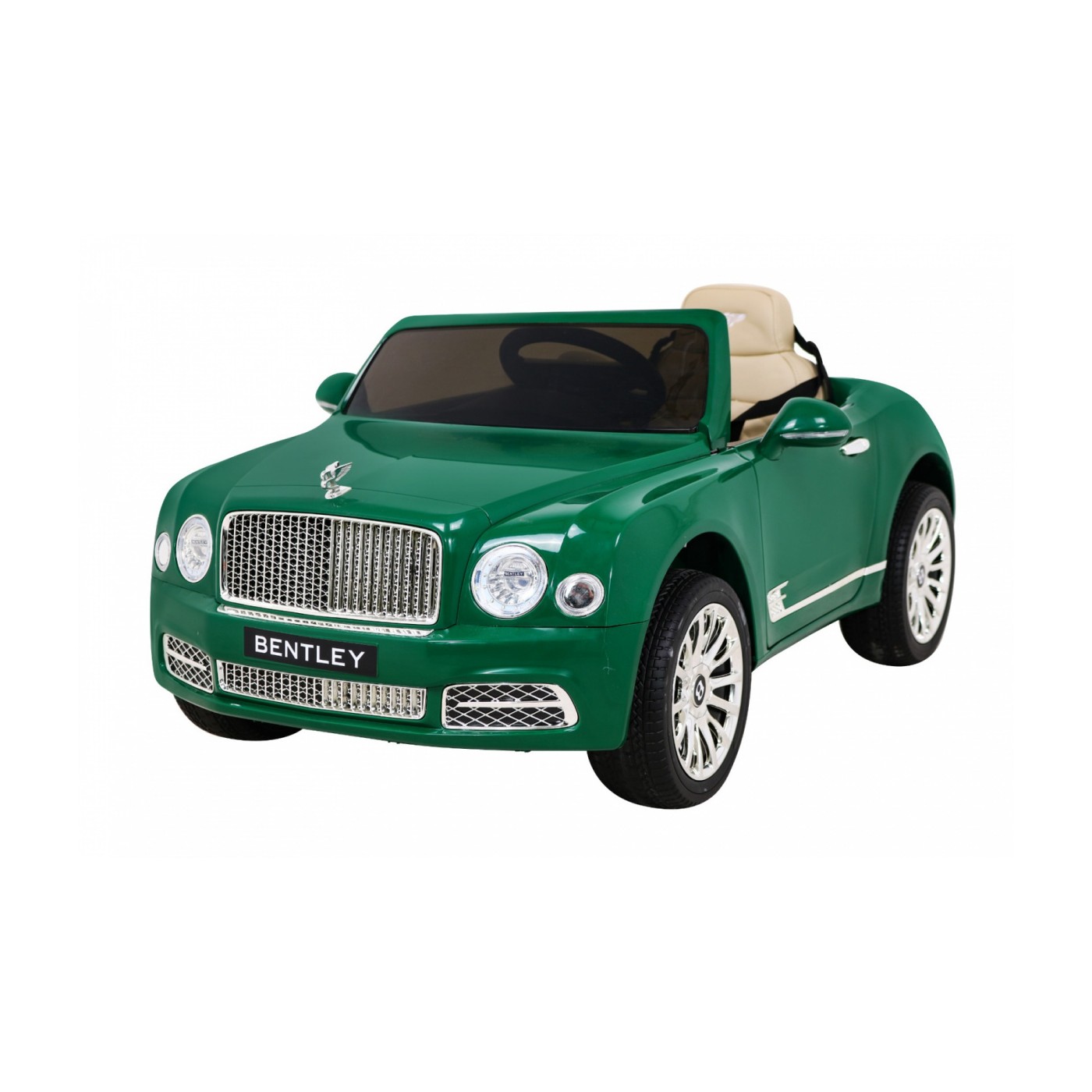 Bentley Mulsanne na batériu Zelený + Ovládač + EVA + Pomalý štart + MP3 USB + LED