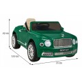 Bentley Mulsanne na batériu Zelený + Ovládač + EVA + Pomalý štart + MP3 USB + LED