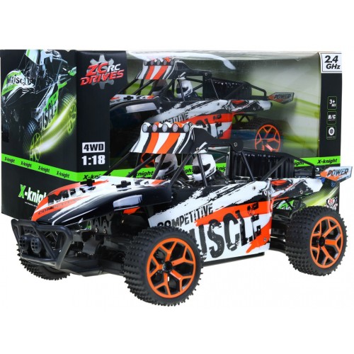 Autíčko Terénne R C 2 4G 1 18 Oranžové