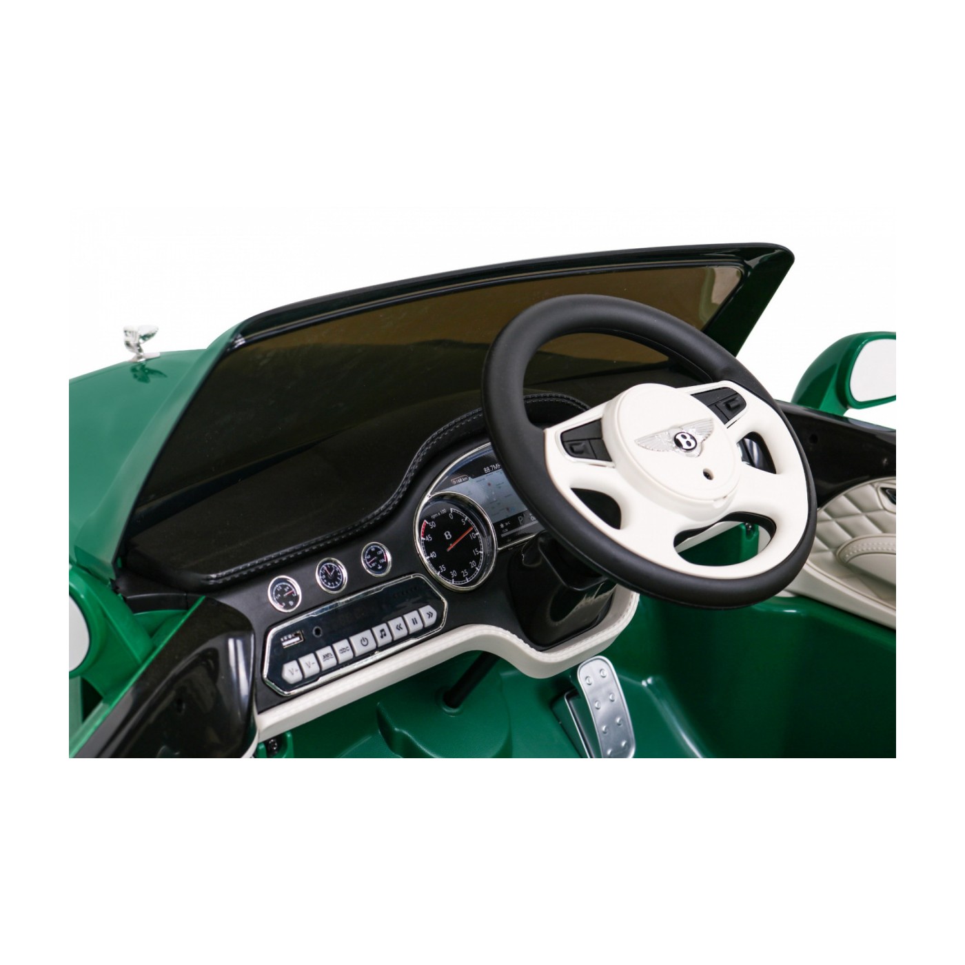 Bentley Mulsanne na batériu Zelený + Ovládač + EVA + Pomalý štart + MP3 USB + LED