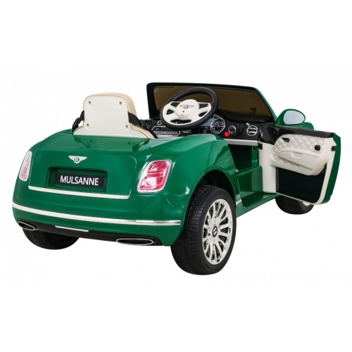 Bentley Mulsanne na batériu Zelený + Ovládač + EVA + Pomalý štart + MP3 USB + LED
