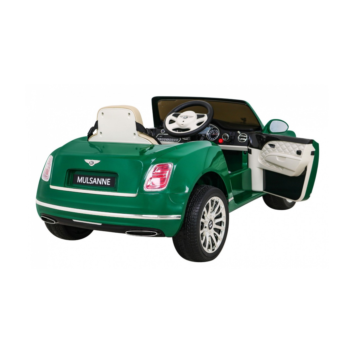 Bentley Mulsanne na batériu Zelený + Ovládač + EVA + Pomalý štart + MP3 USB + LED