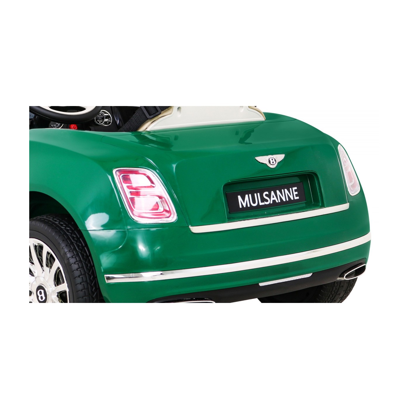 Bentley Mulsanne na batériu Zelený + Ovládač + EVA + Pomalý štart + MP3 USB + LED