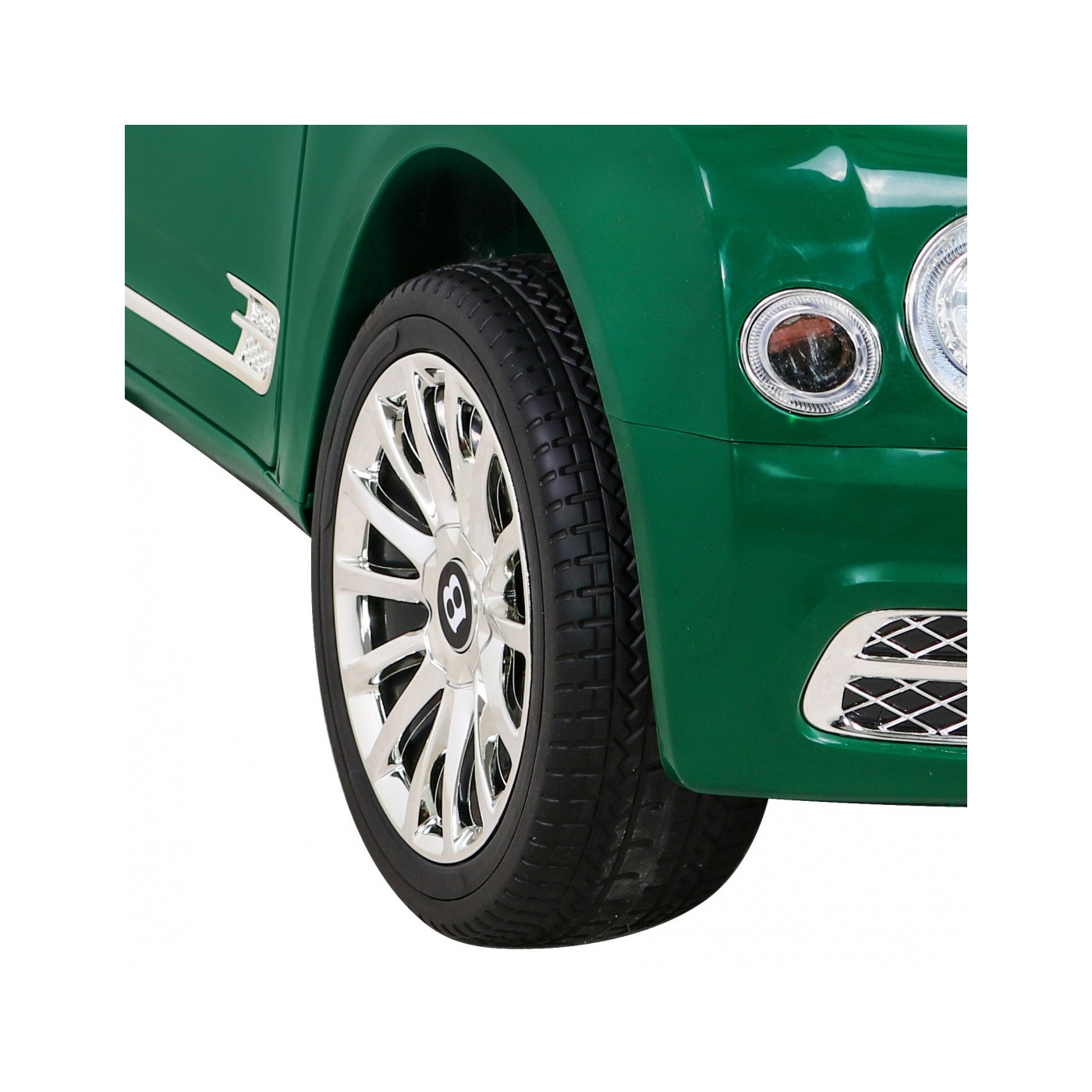 Bentley Mulsanne na batériu Zelený + Ovládač + EVA + Pomalý štart + MP3 USB + LED