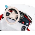Autíčko BMW 507 Retro elektrické pre deti Biele + Audio LED + Ovládač + Ekokoža + EVA + Pomalý štart